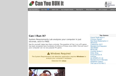 Can You Run It