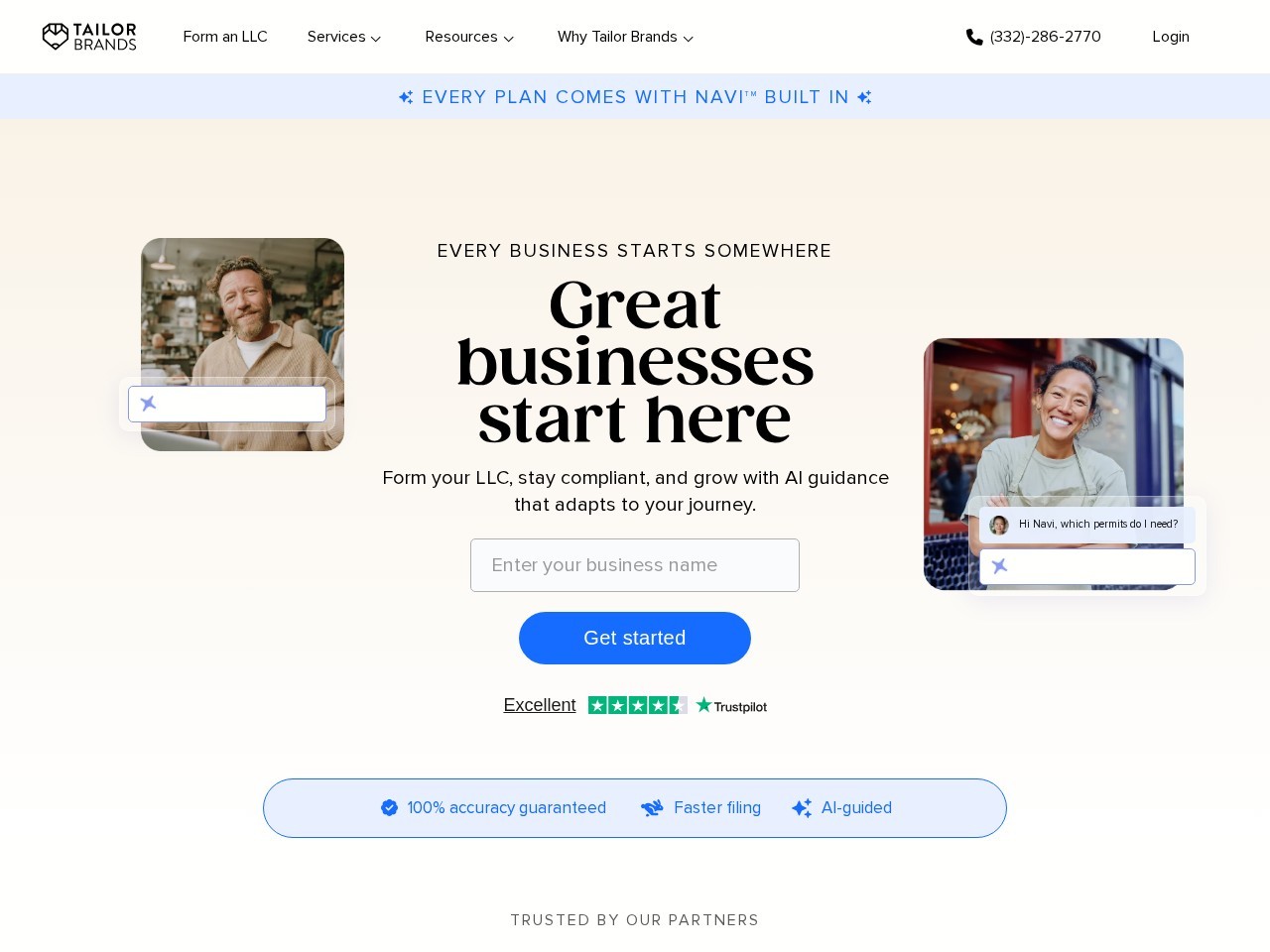 Tailor Brands Logo Maker – 人性化AI制作LOGO工具