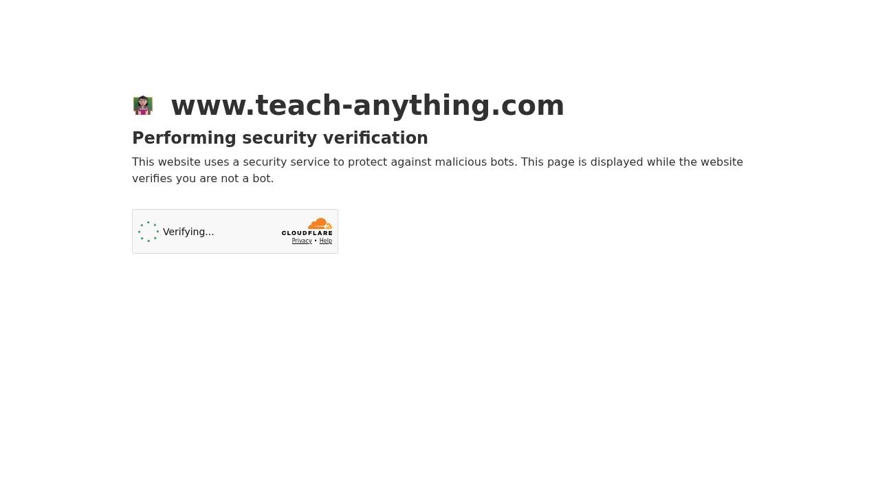 Teach Anything