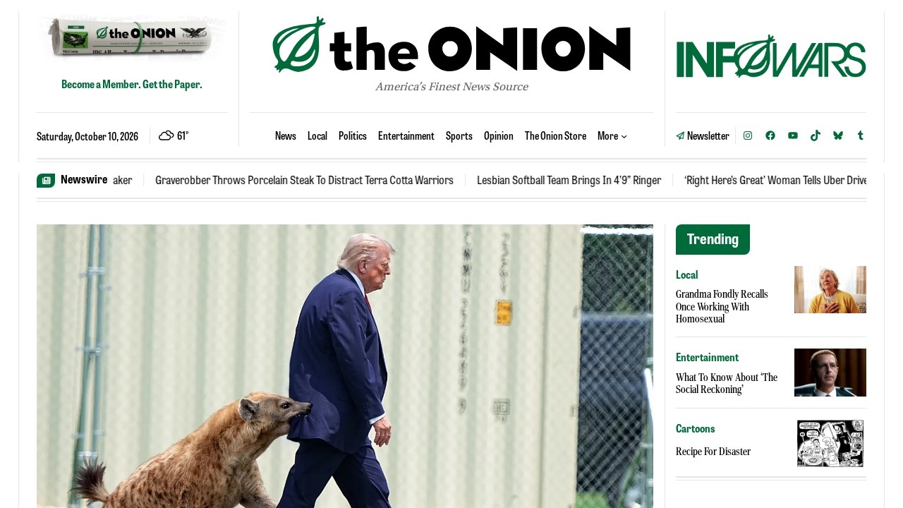 The Onion（讽刺新闻）