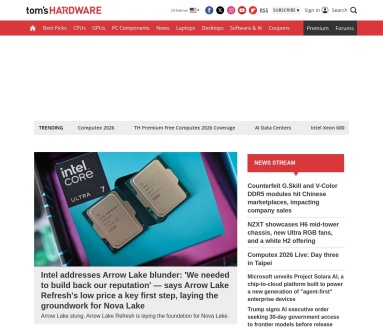 Tom’s Hardware处理器天梯图
