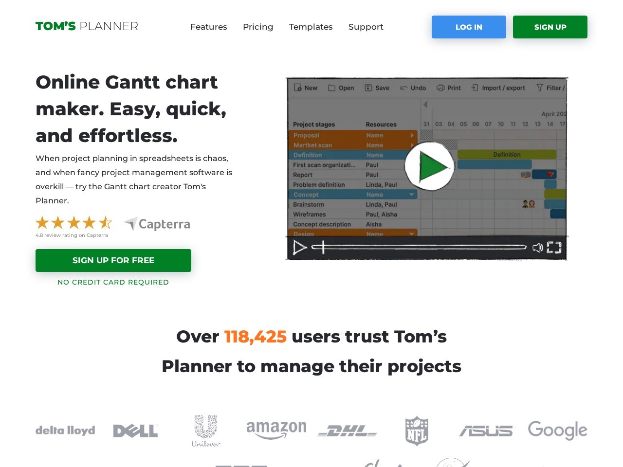 Tomsplanner – 人工智能的项目规划工具