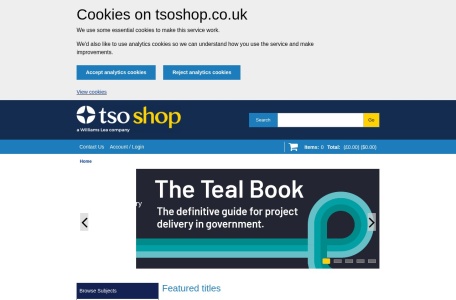 TSO Shop – Official UK Government & Specialist Publishing