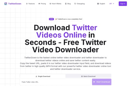 TwitterDown-我爱网址导航