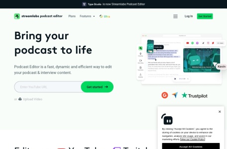 streamlabs podcast editor – 长篇播客转换成适合各种社交媒体平台的短视频片段