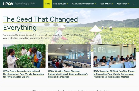 国际植物新品种保护联盟UPOV官方网站