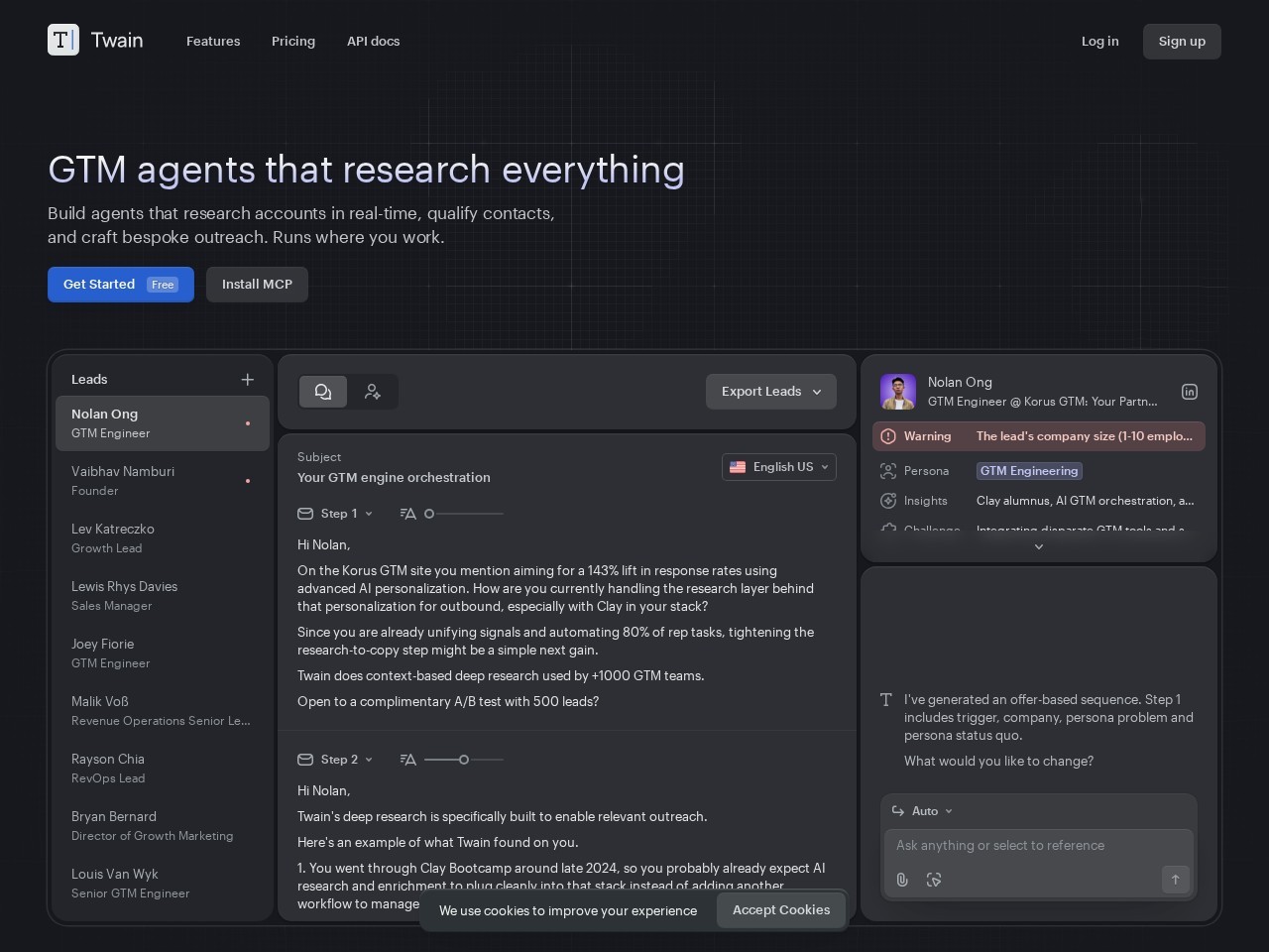 Twain – 外联的AI通信助手