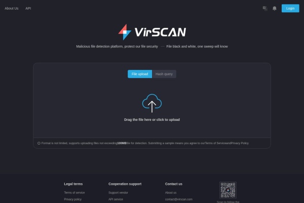 VirSCAN 多引擎在线病毒扫描