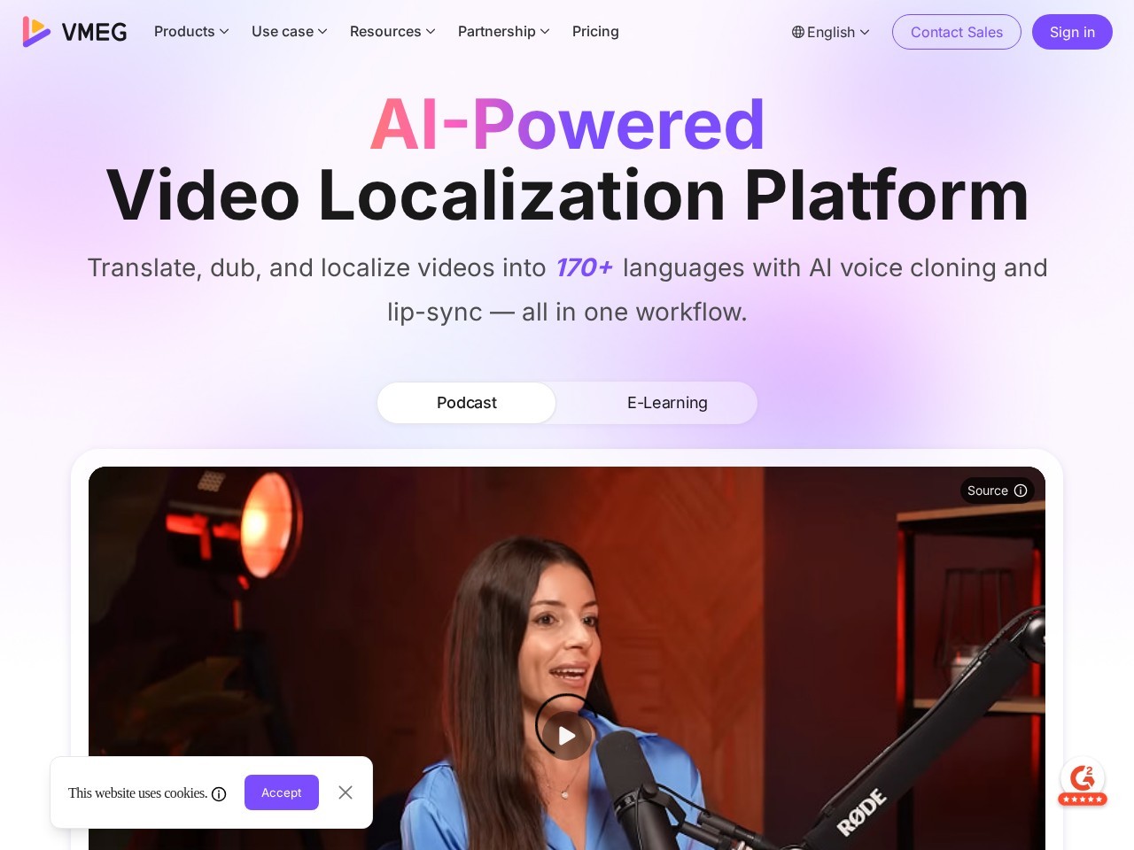 VMEG – AI视频制作平台