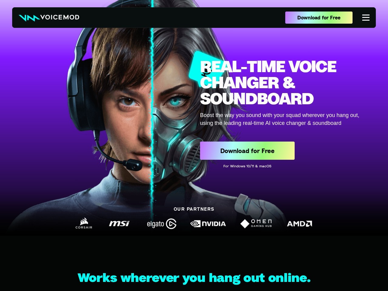 Voicemod- -免费的实时声音变换器