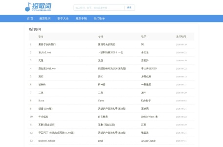 挖歌词