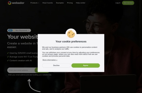 Webador_它是一个网站构建器，可让您在 10 分钟内创建一个功能性网站