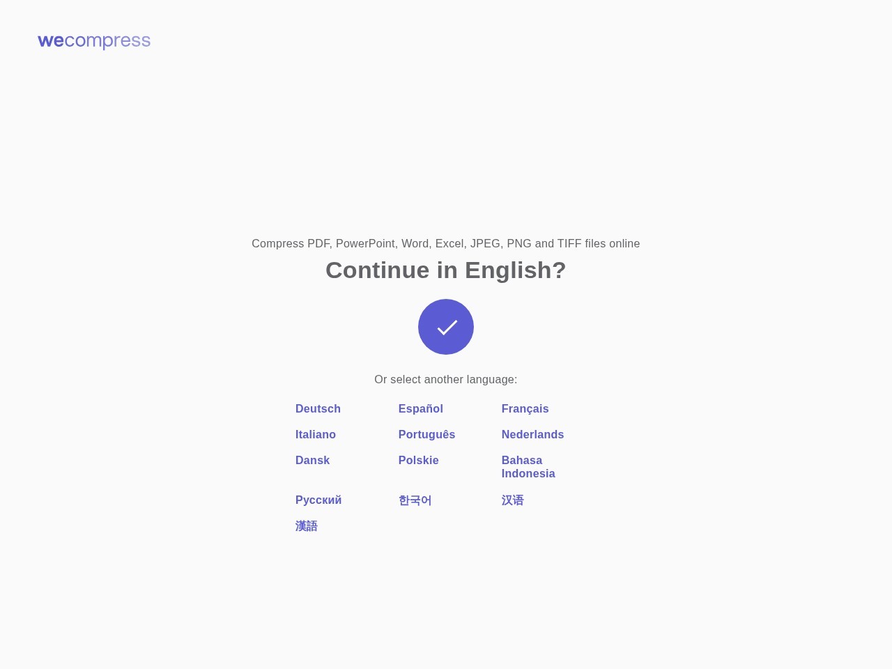 WeCompress