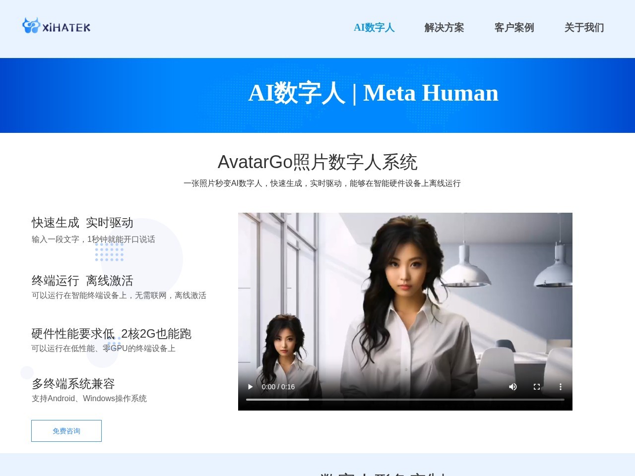 AvatarGo – 能实时驱动的照片数字人