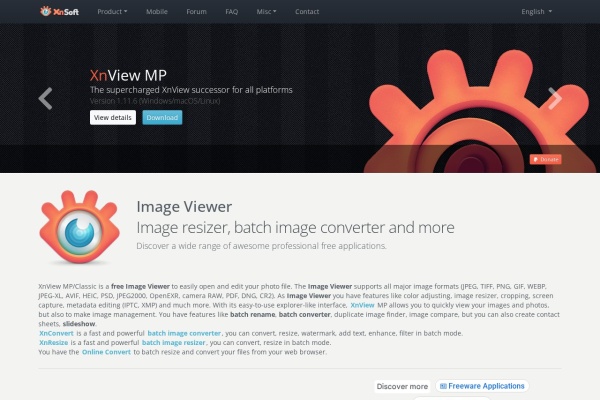 XnConvert – 批量图像转换器