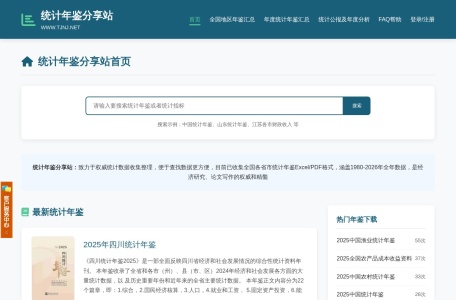 统计年鉴分享平台