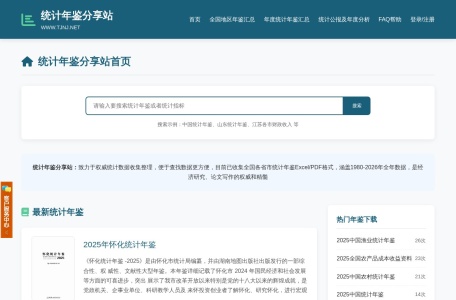 统计年鉴分享平台