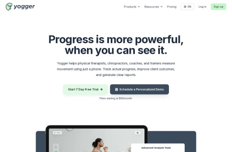 Yogger | 视频分析应用和人工智能动作筛查