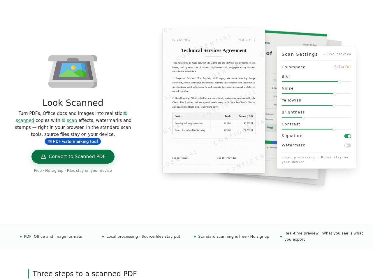 Look Scanned
