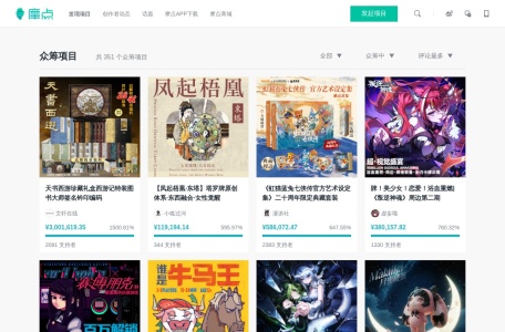 评论最多众筹中众筹