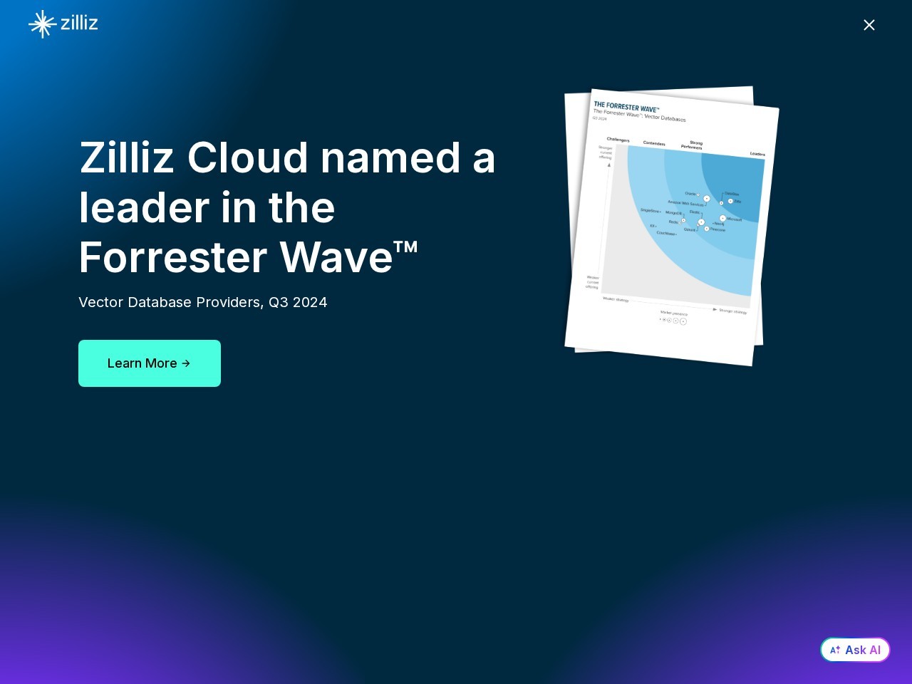 Zilliz – AI矢量数据库管理系统